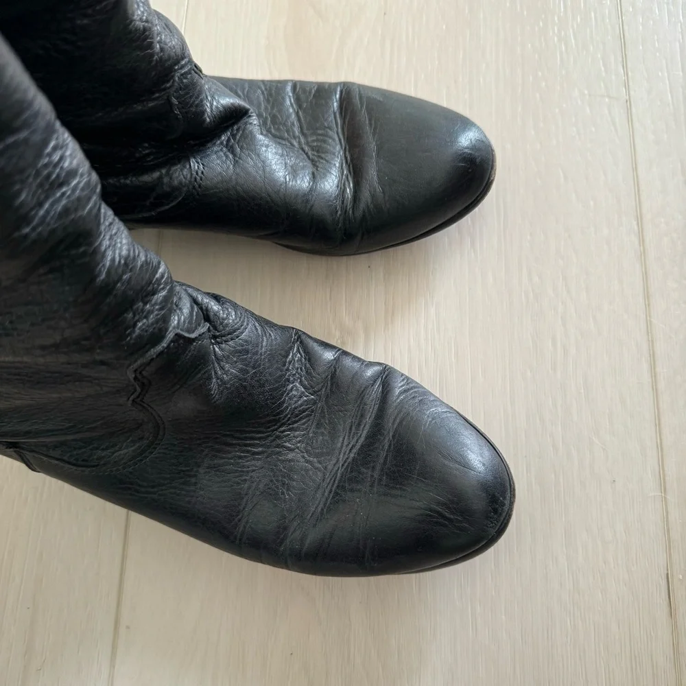 Dolce Vita Donnie over knee black leather boots